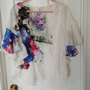 Anthropologie silk top